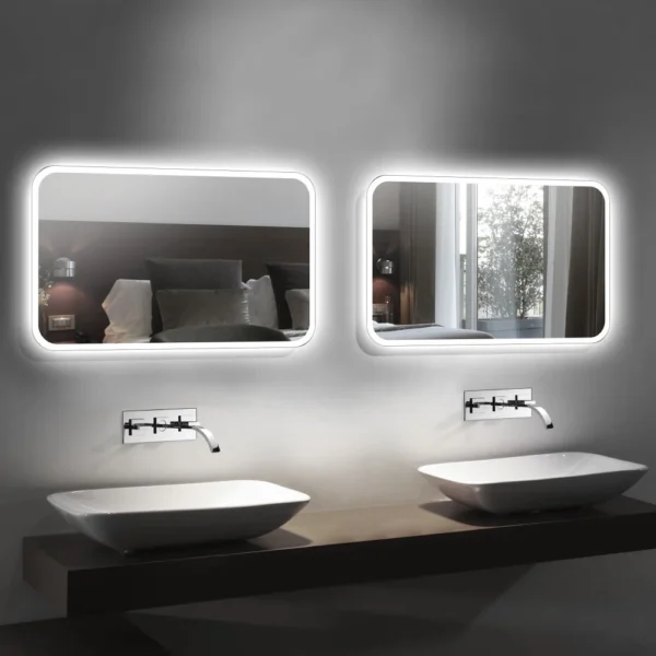 Rounded Rectangle Led Mirror