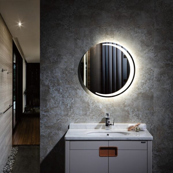 Rounded Led mirror_Moon